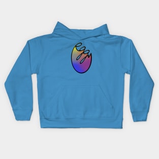 Eggy - Rainbow Grain Kids Hoodie